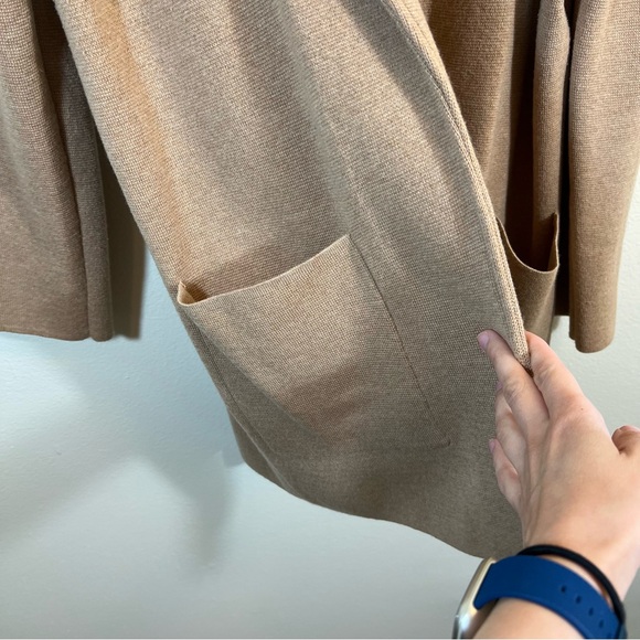 J. Crew Sophie Sweater Blazer Women’s Cotton Merino Wool Camel Tan Small NWT - Picture 9 of 14